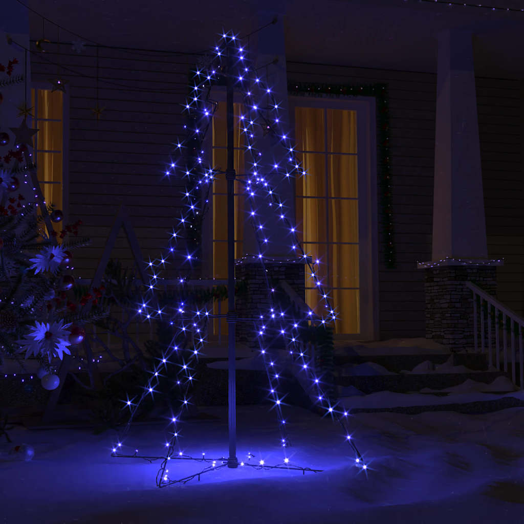 Vidaxl Kegelkerstboom 160 LEDs inside and outside 78x120 cm