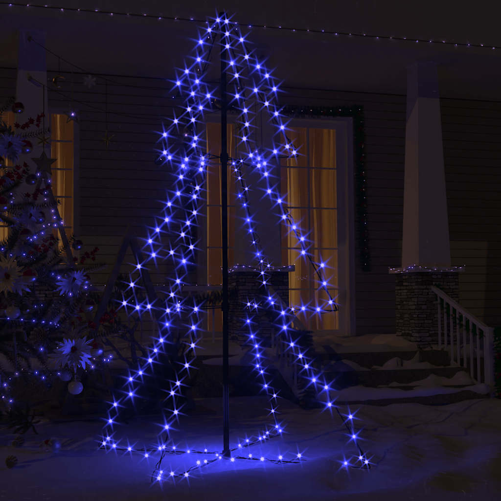 Vidaxl Kegelkerstboom 200 LEDs inside and outside 98x150 cm