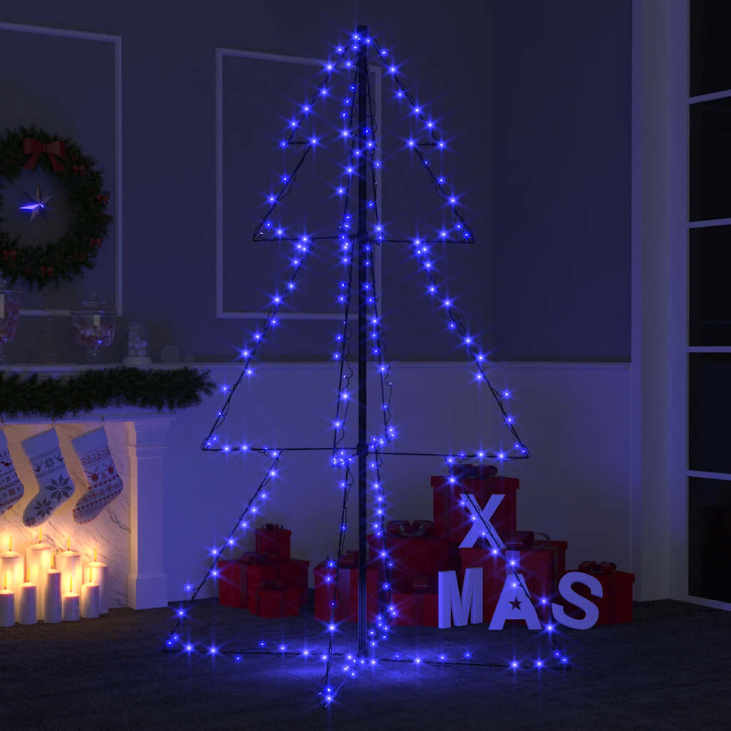 Vidaxl Kegelkerstboom 200 LEDs inside and outside 98x150 cm