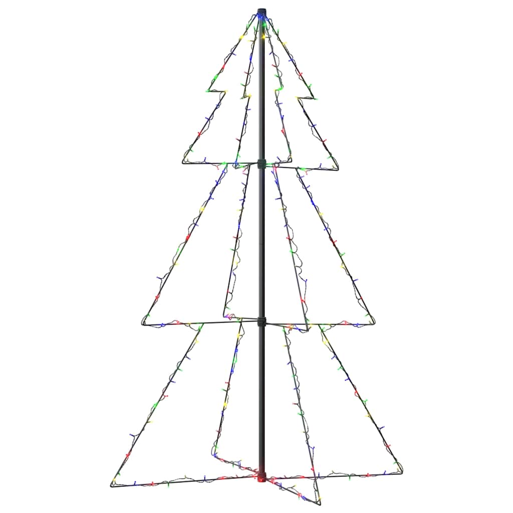 Vidaxl Kegelkerstboom 200 diod LED wewnątrz i na zewnątrz 98x150 cm