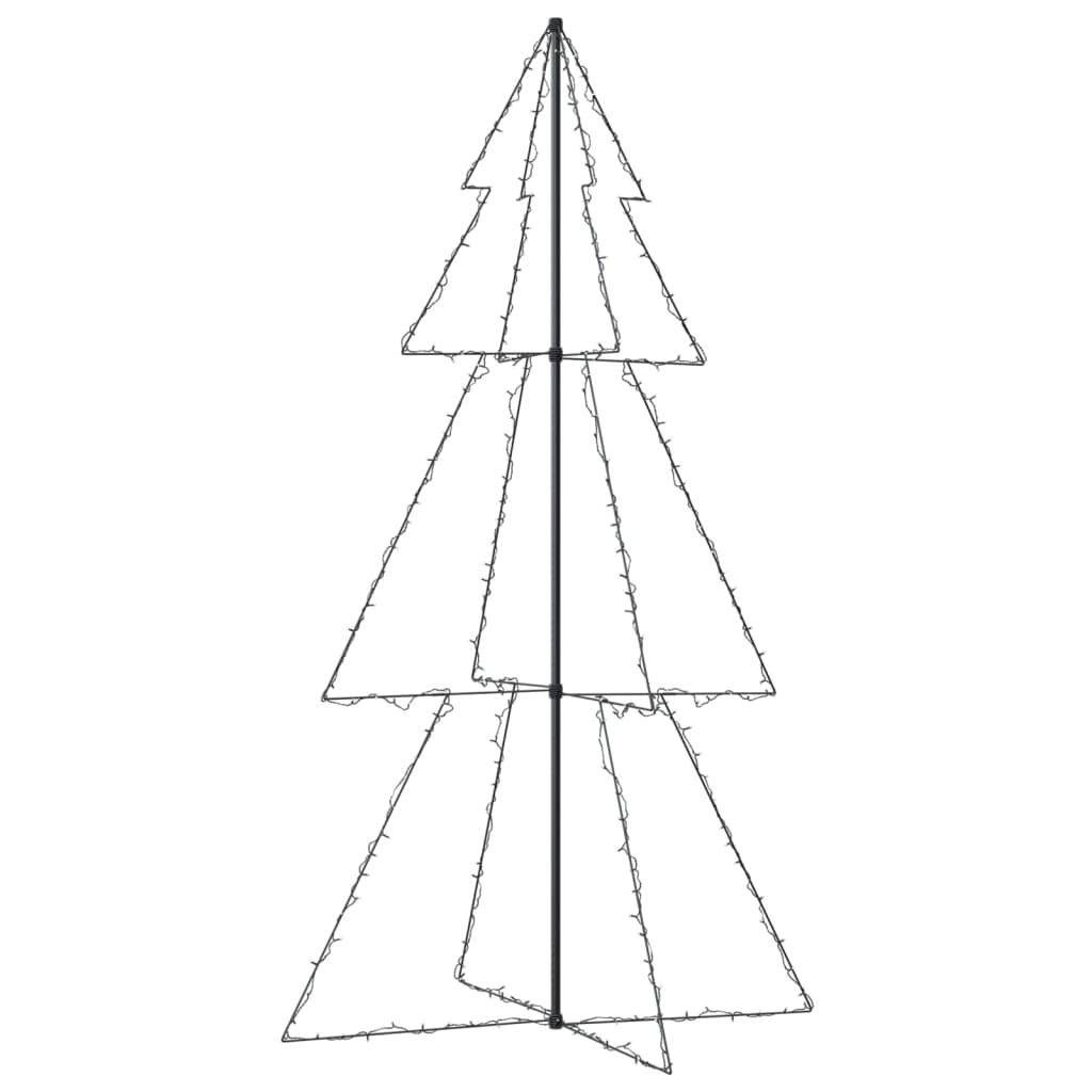 Vidaxl Kegelkerstboom 300 LEDs inside and outside 120x220 cm