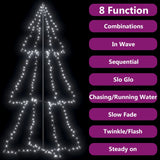 Vidaxl Kegelkerstboom 300 LEDs inside and outside 120x220 cm