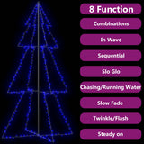 Vidaxl Kegelkerstboom 300 LEDs inside and outside 120x220 cm