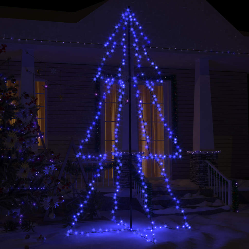 Vidaxl Kegelkerstboom 300 LEDs inside and outside 120x220 cm