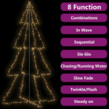 Vidaxl Kegelkerstboom 360 LEDs inside and outside 143x250 cm