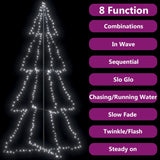 Vidaxl Kegelkerstboom 360 LEDs inside and outside 143x250 cm