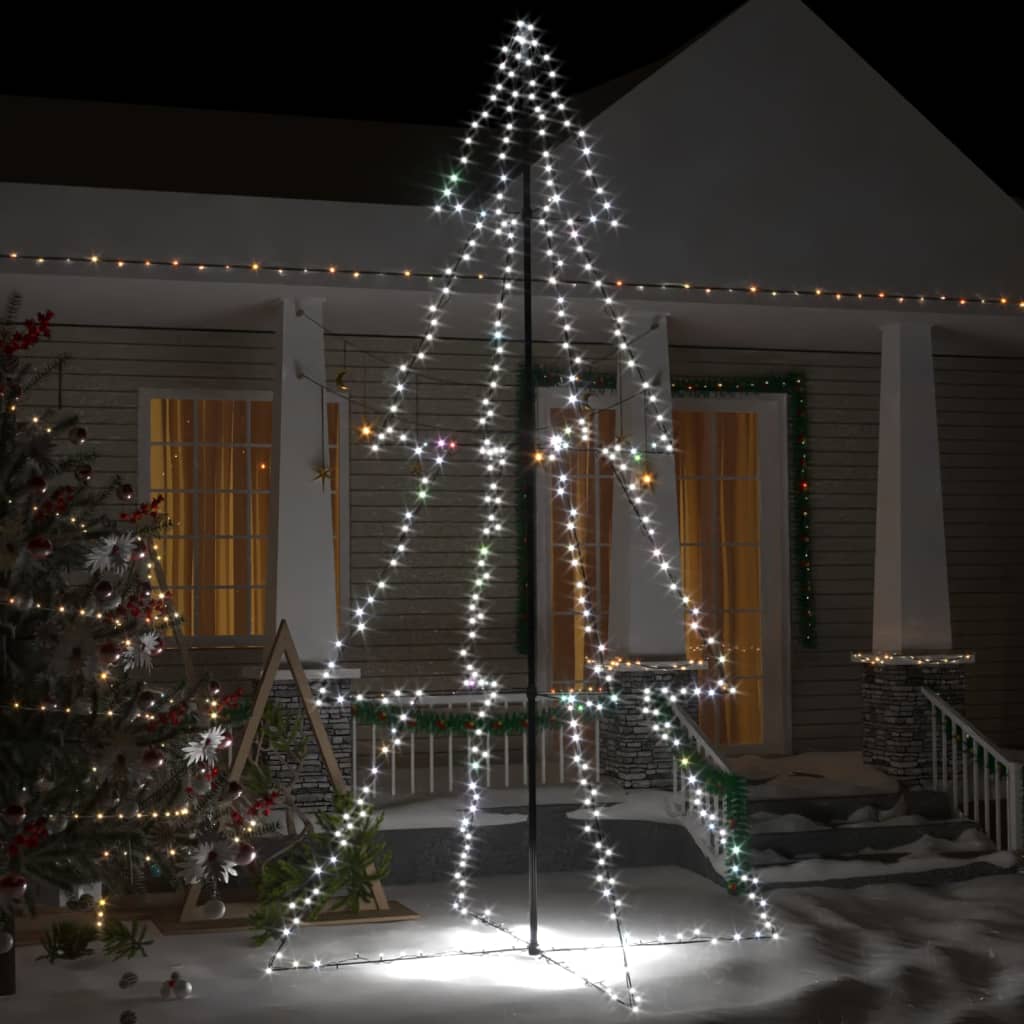 Vidaxl Kegelkerstboom 360 LEDs inside and outside 143x250 cm