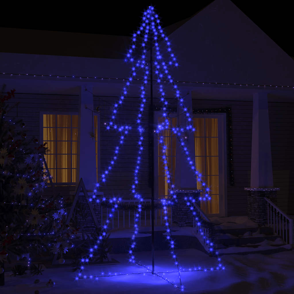 Vidaxl Kegelkerstboom 360 LEDs inside and outside 143x250 cm