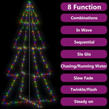 Vidaxl Kegelkerstboom 360 LEDs inside and outside 143x250 cm
