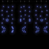 Vidaxl Light Garland Star and Moon Remote Control 138 lysdioder Blue