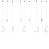 Vidaxl Light garland star and moon 138 LEDs multi -colored