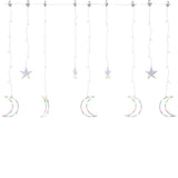Vidaxl Light garland star and moon 345 LEDs multi -colored