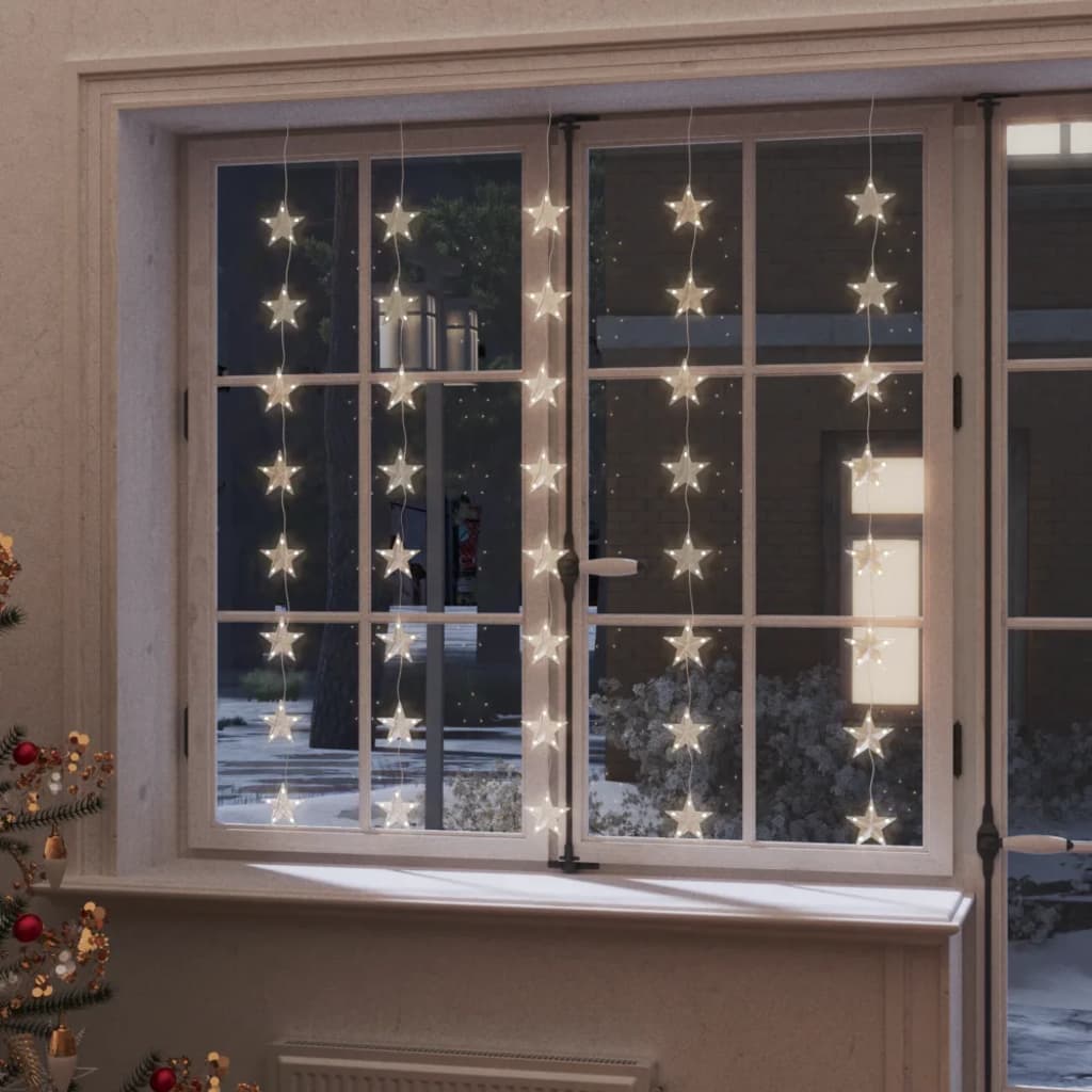Vidaxl light corder stars with 200 LEDs and 8 functions warm white