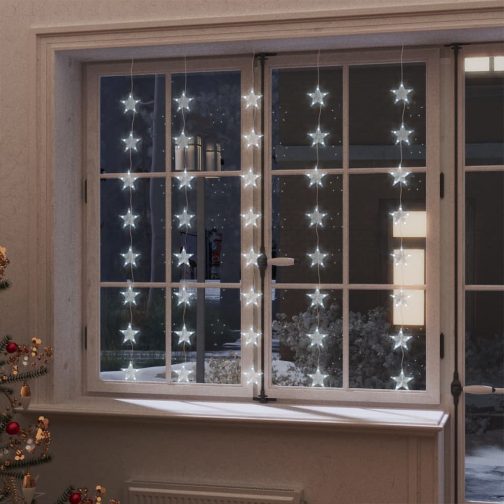 Vidaxl light corder stars with 200 LEDs and 8 functions cold white