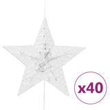 Vidaxl Light Cord -gardinstjerner med 200 lysdioder 8 funksjoner Multi -farget