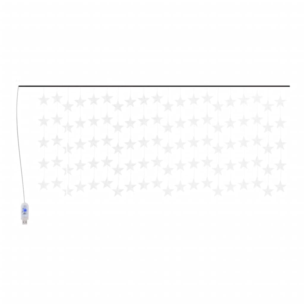 Vidaxl light corder stars with 500 LEDs and 8 functions cold white