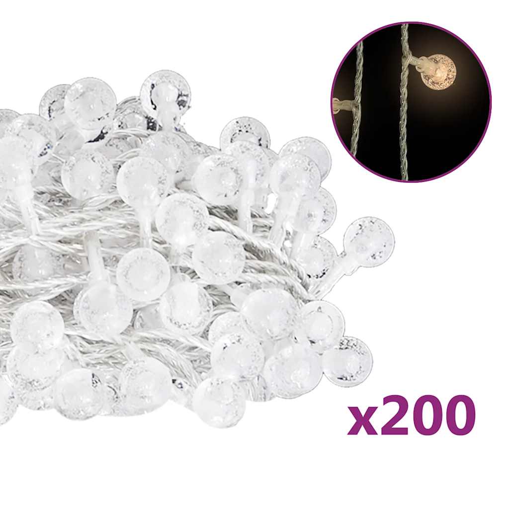Vidaxl Light Cord z 200 LED 8 FUNKCIJO
