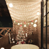 Vidaxl light cord with 400 LEDs 8 functions warm white 40 m