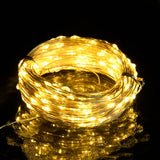 Vidaxl light cord with 400 microled's warm white 8 functions 40 m