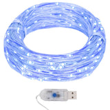 Vidaxl Light Corb s 400 MicroLed's Blue 8 Functions 40 m