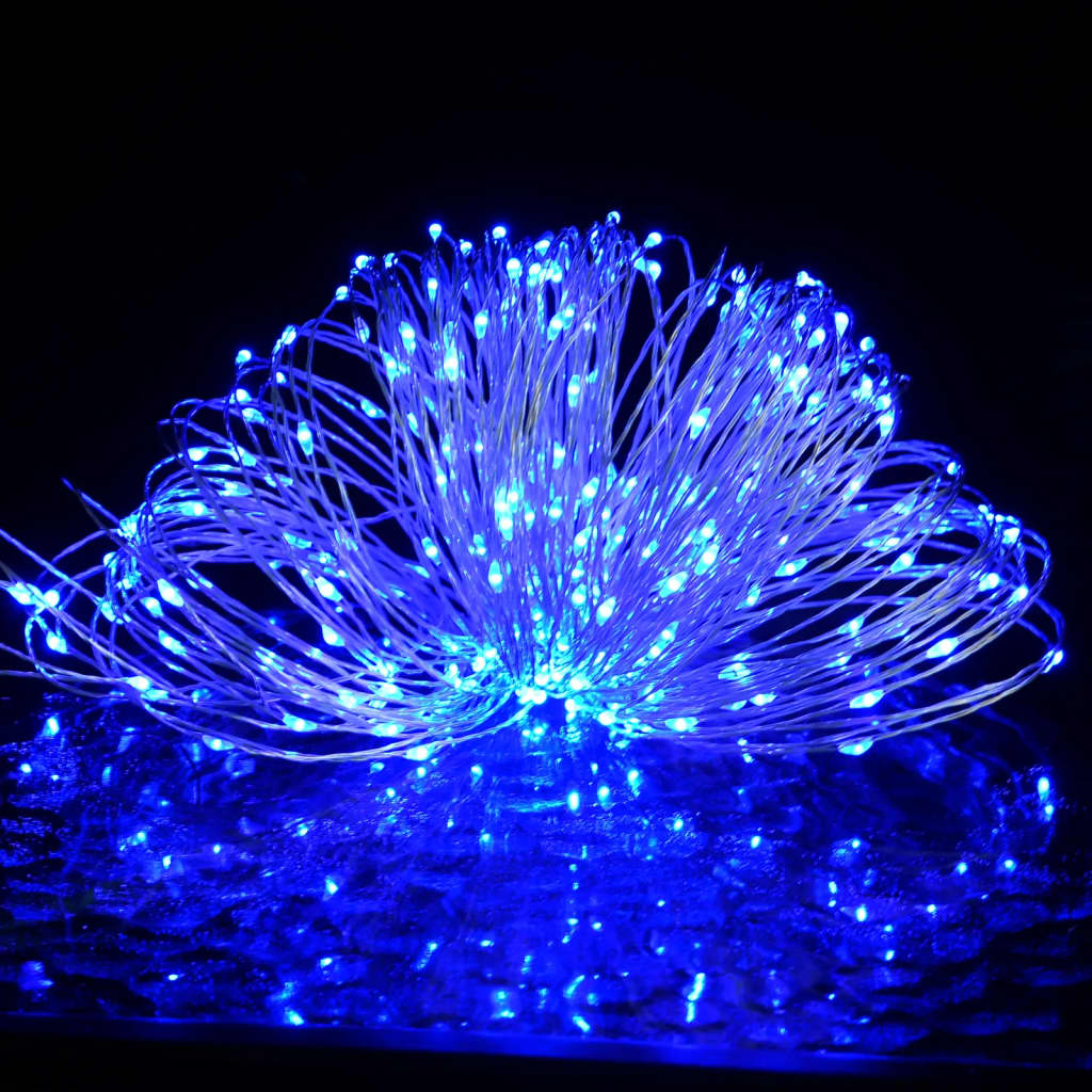 Vidaxl Light Corb s 400 MicroLed's Blue 8 Functions 40 m