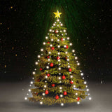 Iluminação da árvore de Natal de Vidaxl com 180 LEDs Fria White Net 180 cm