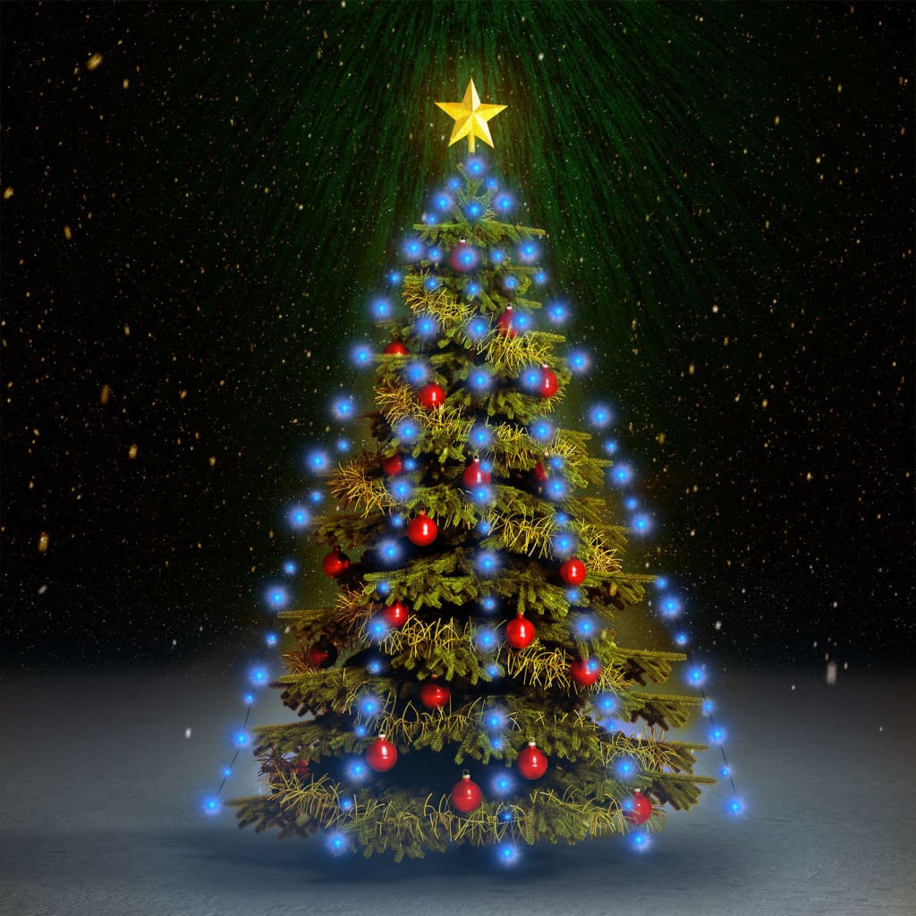 Vidaxl Christmas tree lighting with 210 LEDs Blue Net 210 cm