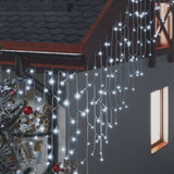 Vidaxl leichter Vorhang mit 400 LEDs und 8 Funktionen 10 m kalt weiß