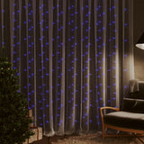 Vidaxl light corder blind with 300 LEDs and 8 functions 3x3 m blue