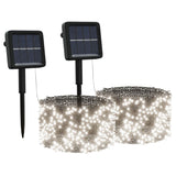 Vidaxl Light Cordi 2 m con 2x200 LED solari all'interno di bianco freddo all'esterno