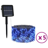Vidaxl 5 st light sling with 200 LEDs Solar Binnen Buiten Blauw