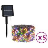 VidaXL 5 st light garland with 200 LEDs Solar inside outdoor color