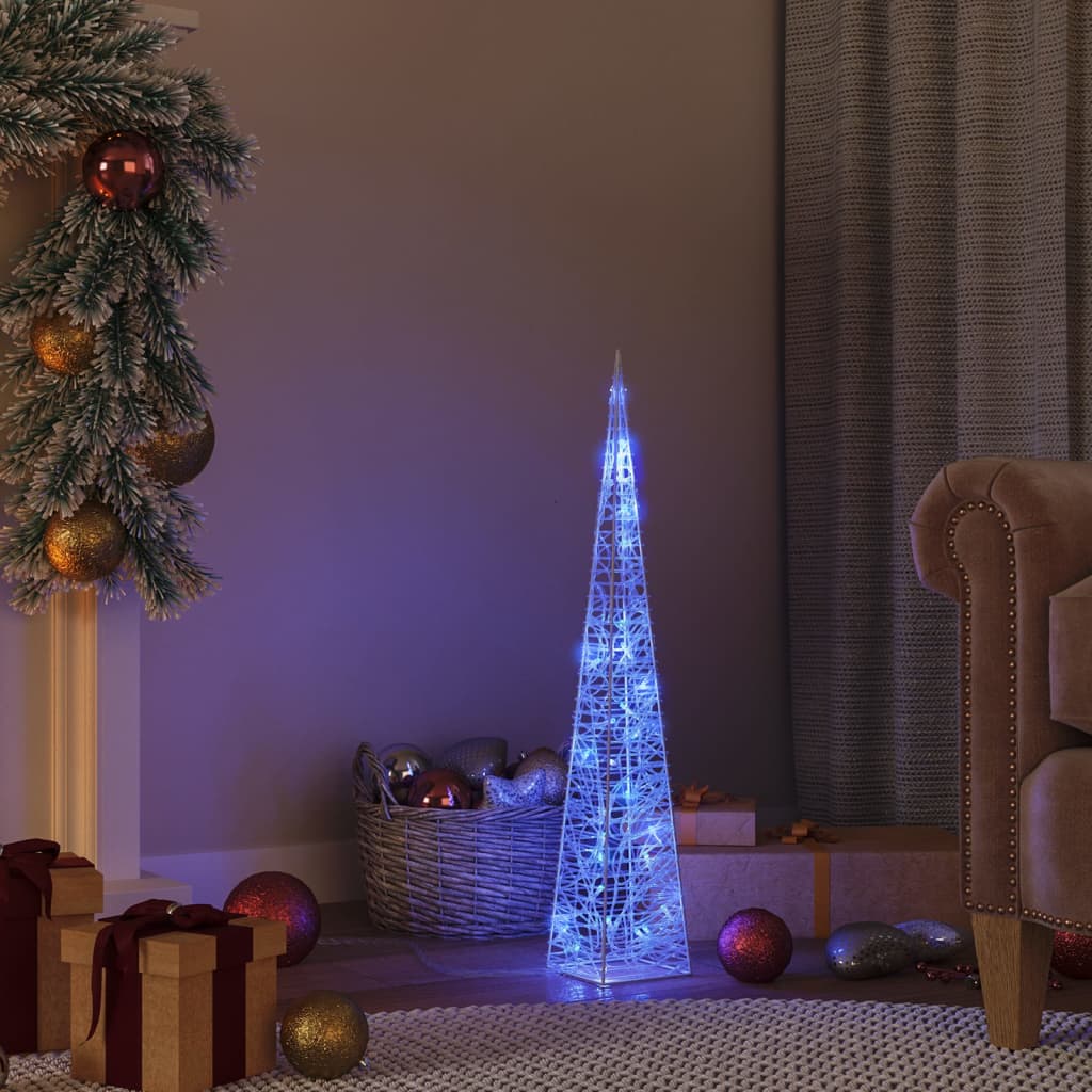 Vidaxl Light Cone Decorativo LED 60 cm Azul acrílico
