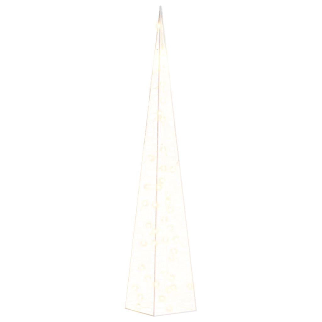 Vidaxl Light Cone Dekorativní LED 90 cm Akrylická teplá bílá