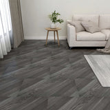 Vidaxl Floorboards 20 St Self -Adhesive 1,86 m² PVC Strepted Grey