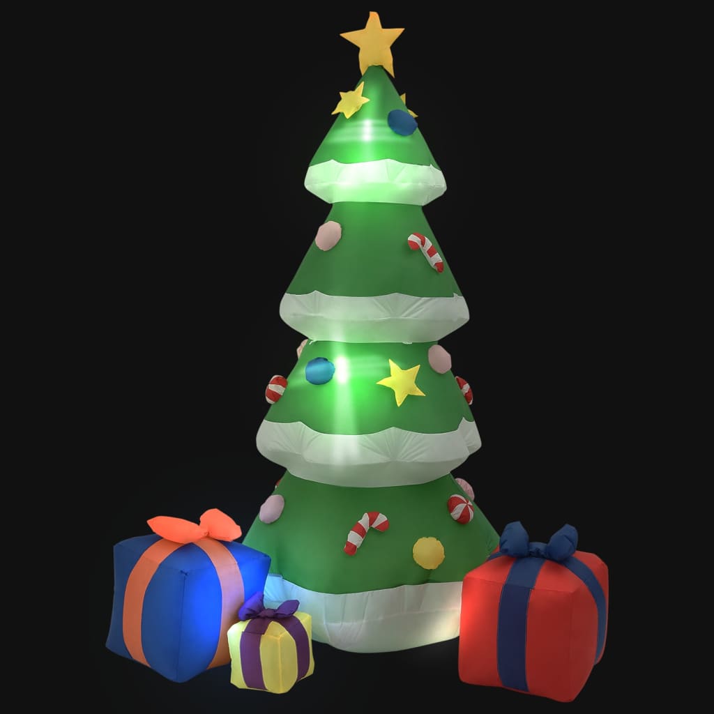 Vidaxl Christmas Decoration Arbre de Noël gonflable LED à l'intérieur de 240 cm