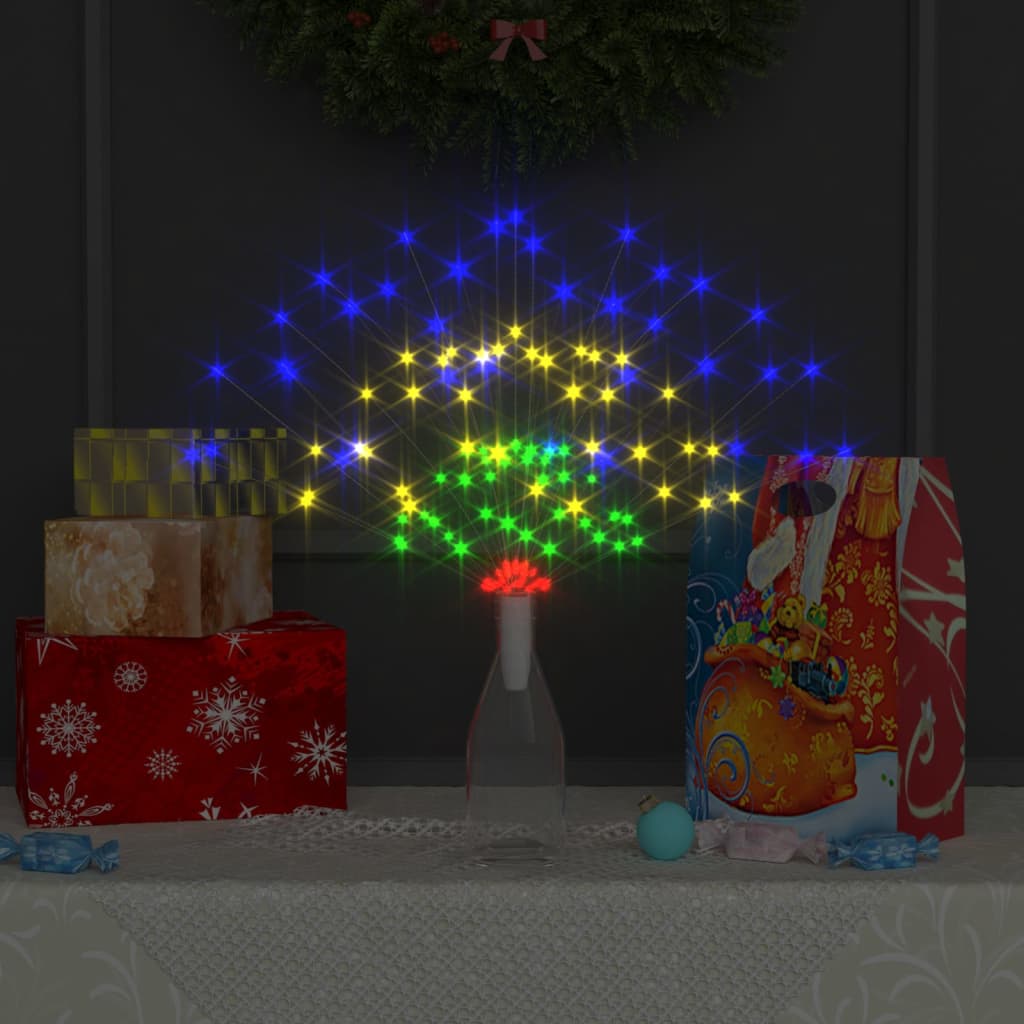 Vidaxl Christmas Lighting Fireworks 140 lysdioder utanför 20 cm multi -färgade