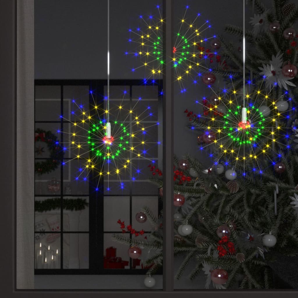Vidaxl 10 st Christmas lighting fireworks 1400 LEDs 20 cm multi -colored