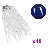 Vidaxl Christmas lighting IJspegel with 40 LEDs Acrylic blue