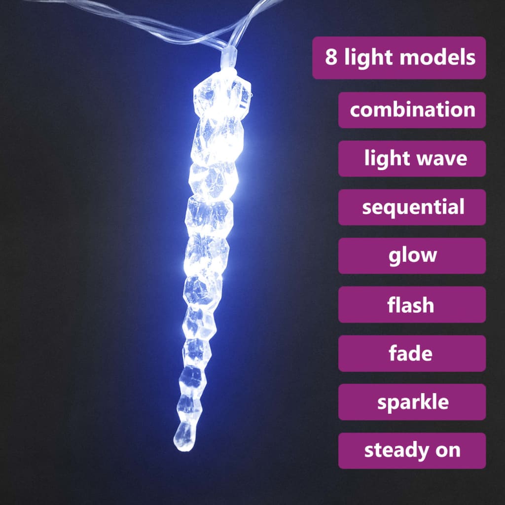 Vidaxl Christmas lighting IJspegel with 40 LEDs Acrylic blue