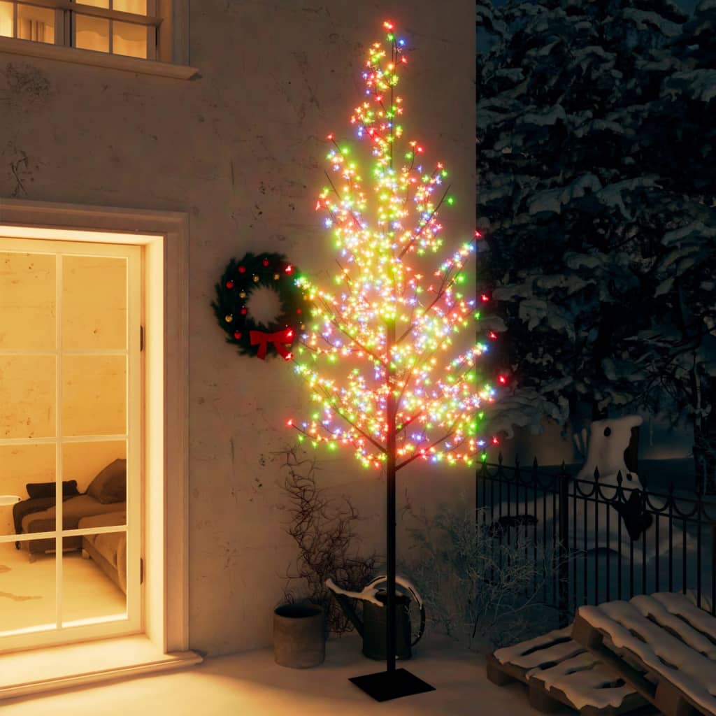 Vidaxl Christmas tree with 600 LEDs multi -colored light cherry blossom 300 cm