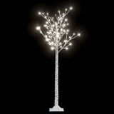 Saule d'arbre de Noël Vidaxl avec 140 LED blancs à l'intérieur et à l'extérieur 1,5 m