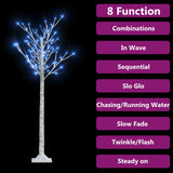 Vidaxl Christmas Tree Willow mit 140 blauen LEDs innerhalb und außerhalb von 1,5 m