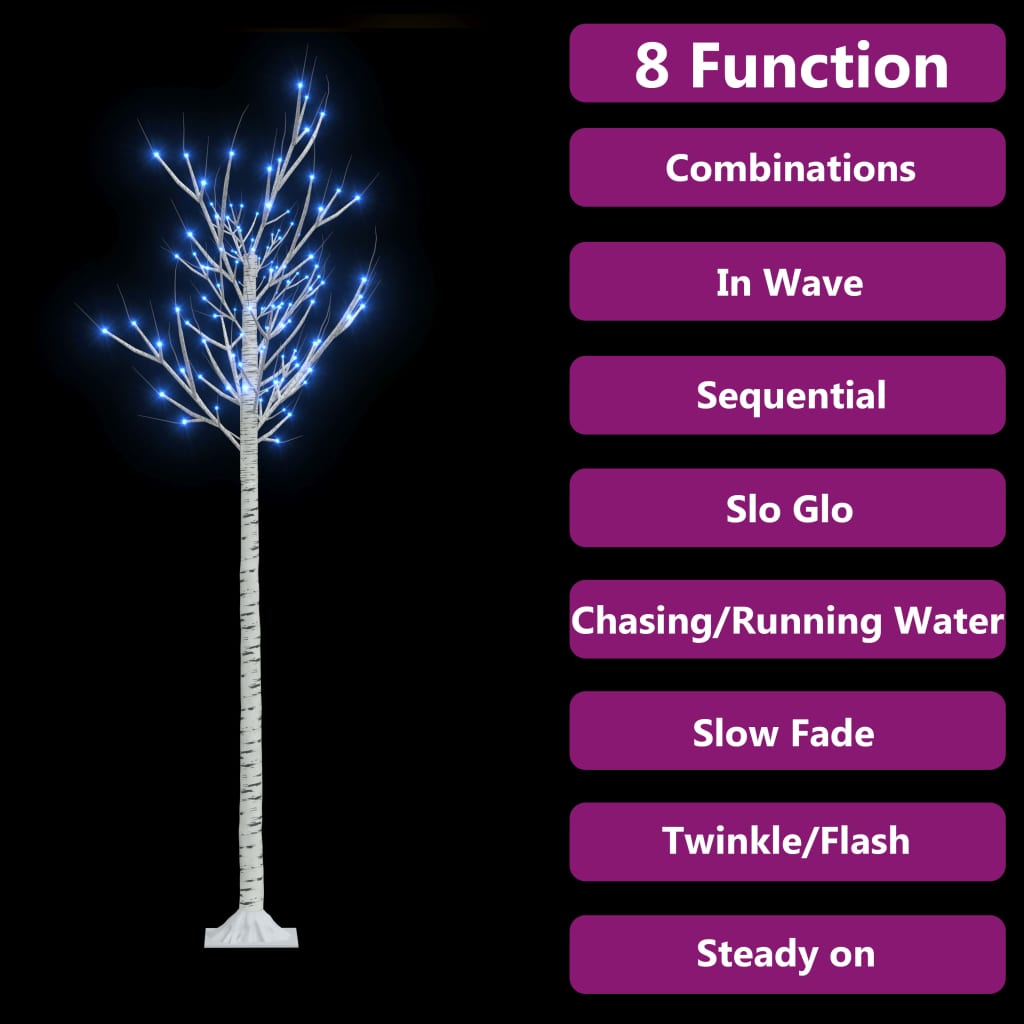 Vidaxl Christmas tree willow with 180 blue LEDs inside and outside 1.8 m