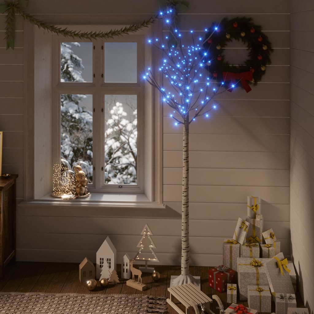 Vidaxl Christmas tree willow with 180 blue LEDs inside and outside 1.8 m