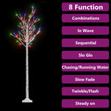 Vidaxl Christmas tree willow 180 multi -colored LEDs inside and outside 1.8 m