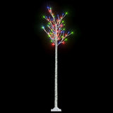 Vidaxl Choink Tree Willow 200 Multi -Colorowane diody LED wewnątrz i na zewnątrz 2,2 m