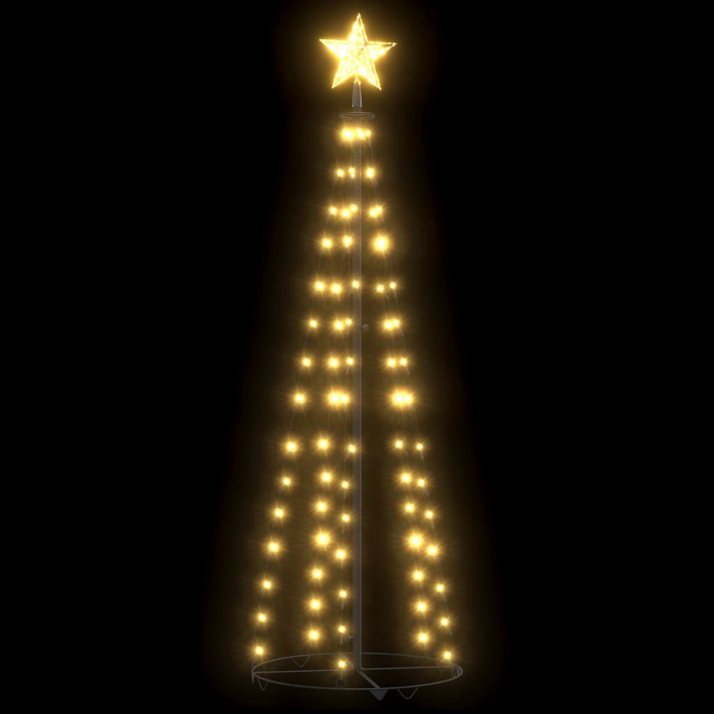 Vidaxl Kegelkerstboom 70 Warm -white LEDs 50x120 cm