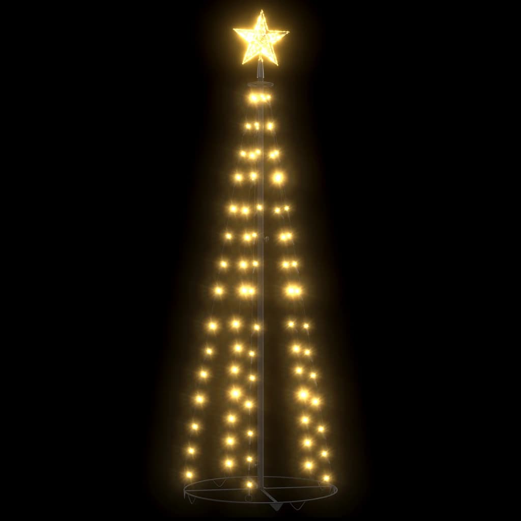 Vidaxl Kegelkerstboom 84 Warm -white LEDs 50x150 cm