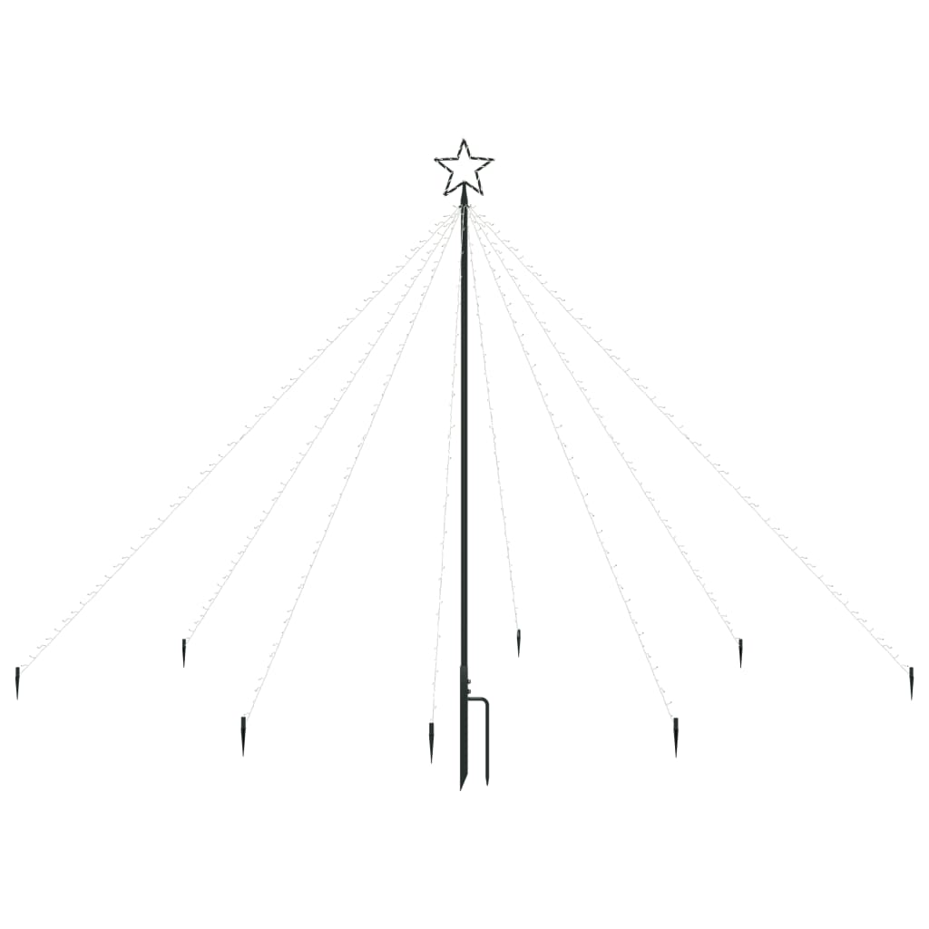 VidaXL Kerstboomverlichting waterval met 400 LED's binnen buiten 2,5 m